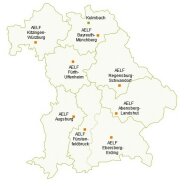 Bayernkarte AELF Standorte