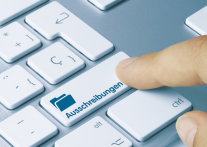 Tastatur mit Ausschreibungen wird gedrückt